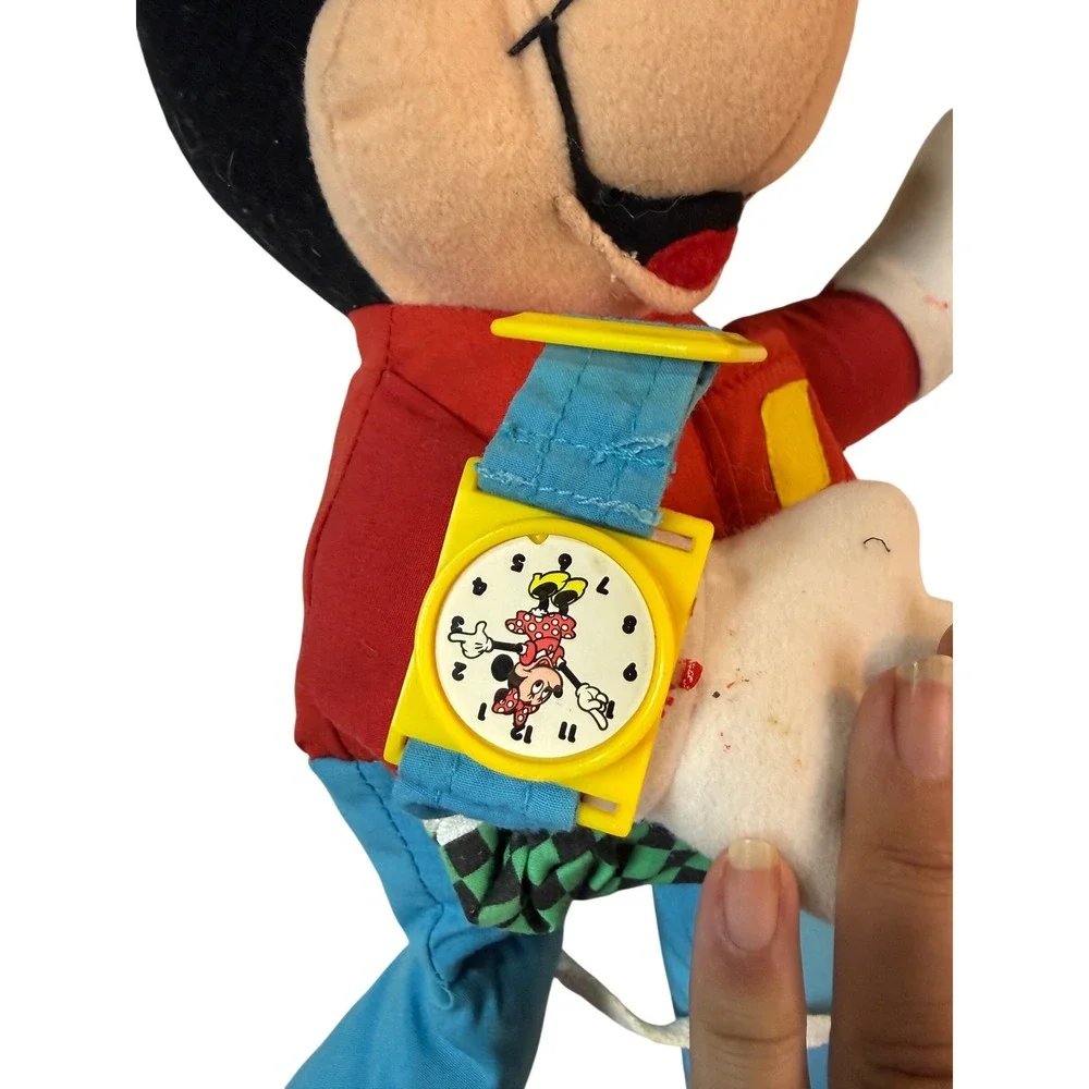 Vintage Disney Mickey Mouse Dress Up Learning Plush Toy